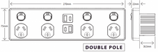 Puma Fully Integrated Quad Powerpoint With 4 USB Ports A+C