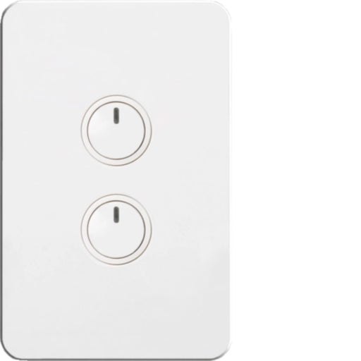 Hager Silhouette 2 Gang Electronic Switch