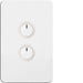 Hager Silhouette 2 Gang Electronic Switch