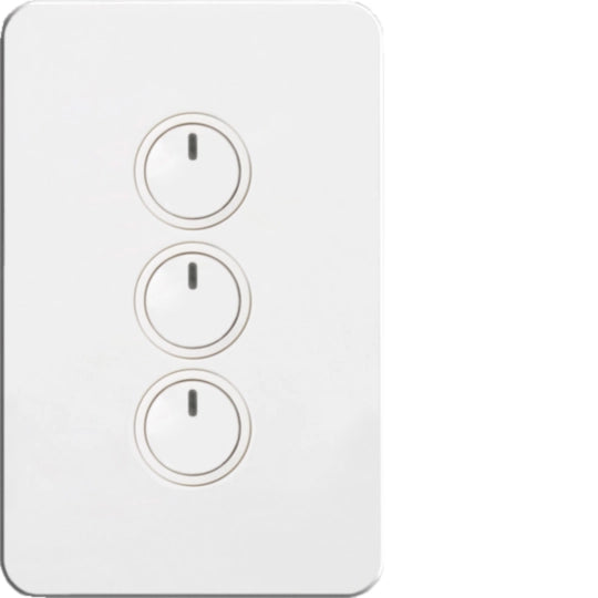Hager Silhouette 3 Gang Electronic Switch