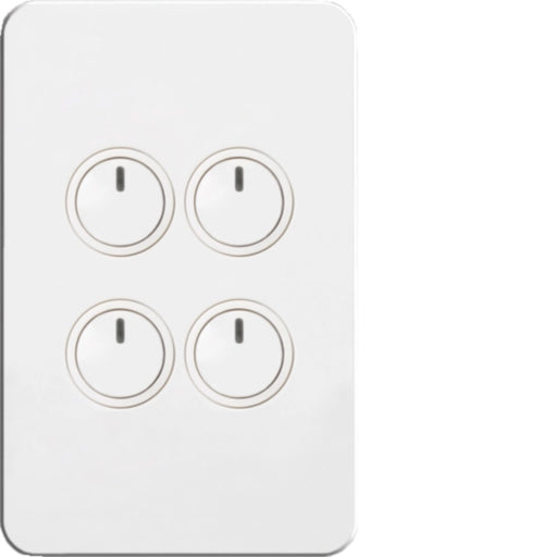 Hager Silhouette 4 Gang Electronic Switch