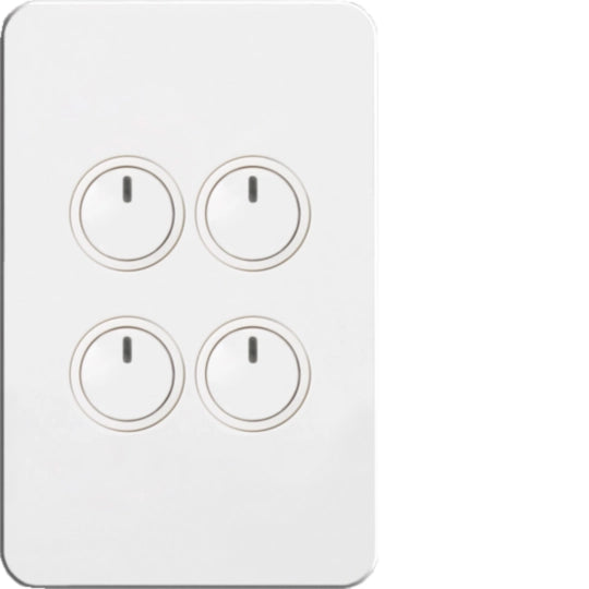 Hager Silhouette 4 Gang Electronic Switch