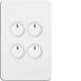 Hager Silhouette 4 Gang Electronic Switch