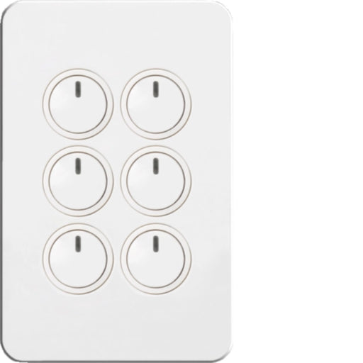 Hager Silhouette 6 Gang Electronic Switch
