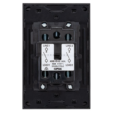 Clipsal Zen Double Pole Cooker Switch back