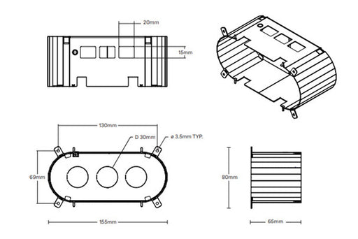 ZETR 13 Series Flush Wall Box Enclosure