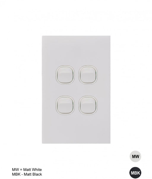 4 Gang Complete Vertical Switch