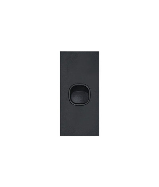 Clouded Leopard Architrave 1 Gang Switch black