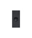 Clouded Leopard Architrave 1 Gang Switch black