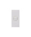 Clouded Leopard Architrave 1 Gang Switch white