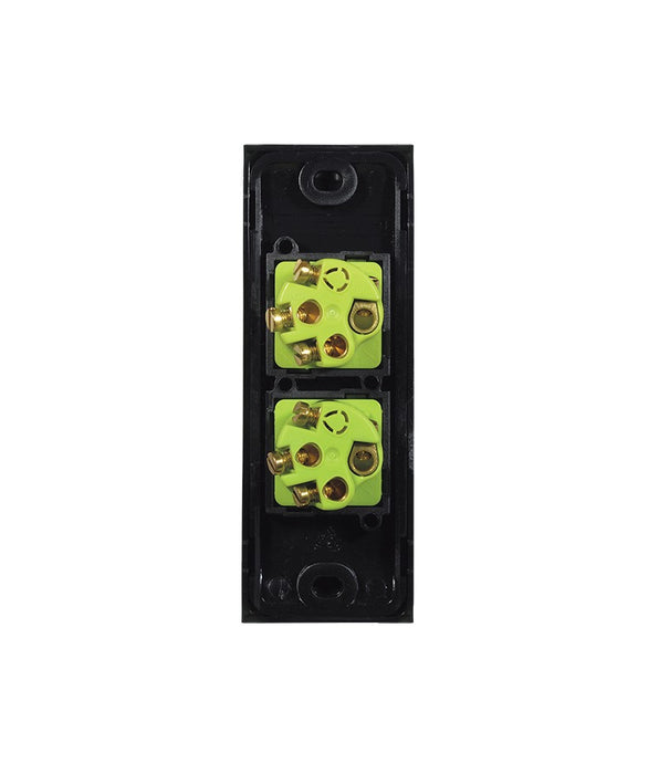 Clouded Leopard Architrave 2 Gang Switch rear