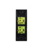 Clouded Leopard Architrave 2 Gang Switch rear