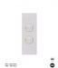 Clouded Leopard Architrave 2 Gang Switch