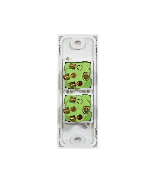 Clouded Leopard Architrave 2 Gang Switch rear