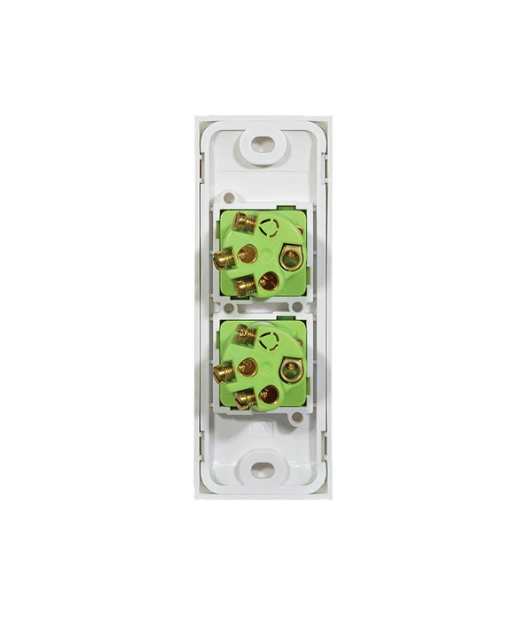 Clouded Leopard Architrave 2 Gang Switch rear