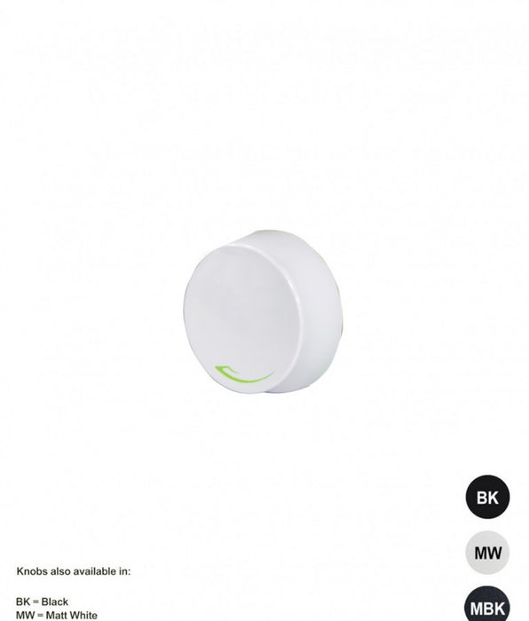 Meerkat Dimpala DIMRRIP Rotary Dimmer Compatible Knob WHITE