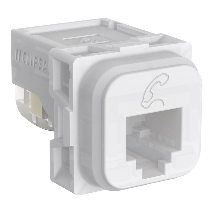 Clipsal 40 Series Actassi RJ12 Telephone Mechanism Translucant