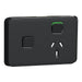 Clipsal Iconic Single Powerpoint With Extra Switch Cover Plate Only Extra black