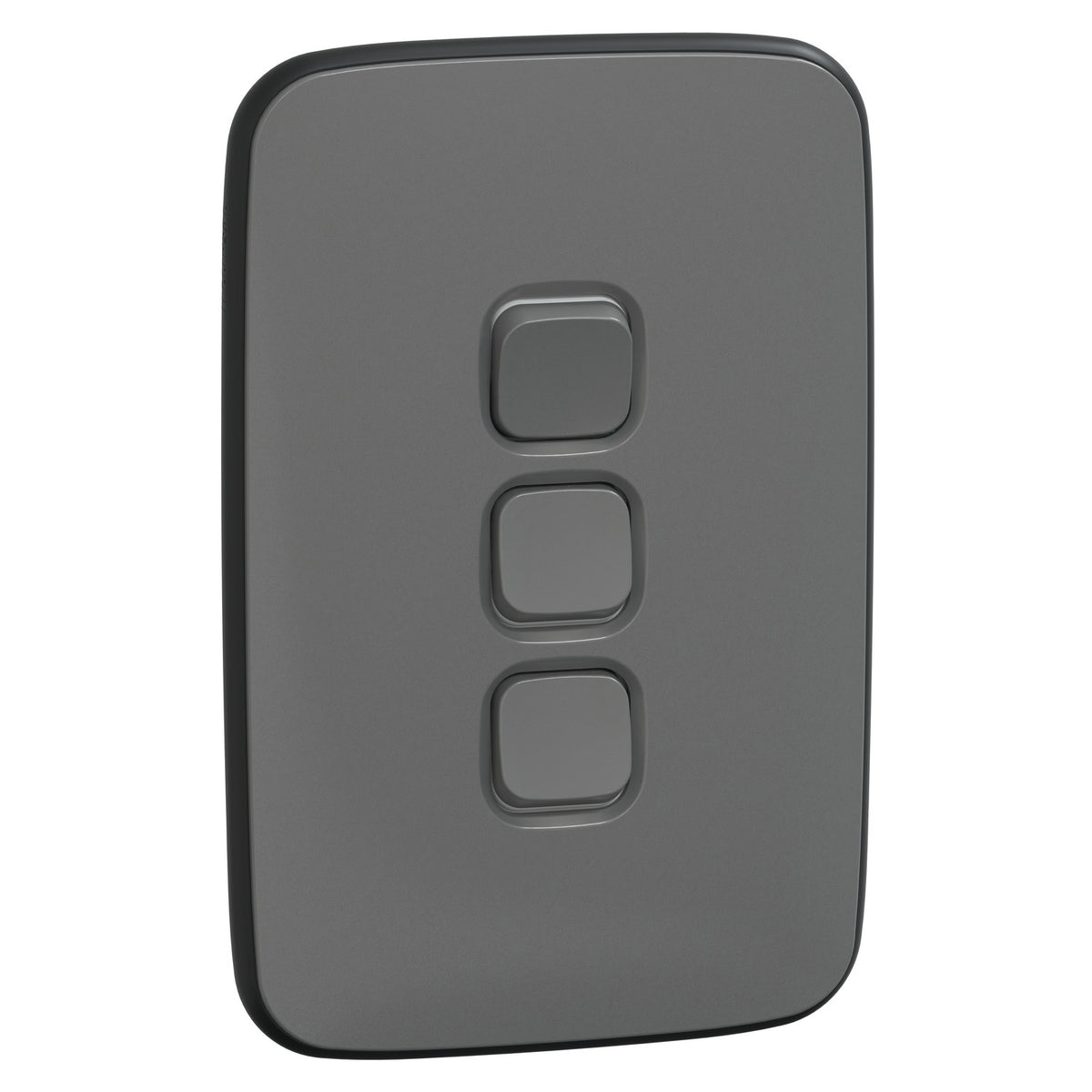 Clipsal Iconic Essence 3 Gang Switch Timber Finish — Powerpoints and ...