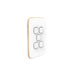 Clipsal Iconic Essence 5 Gang Cover Plate Only Artic White