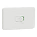 Clipsal Iconic 45a Double Pole Cooker Switch Vivid White horizontal