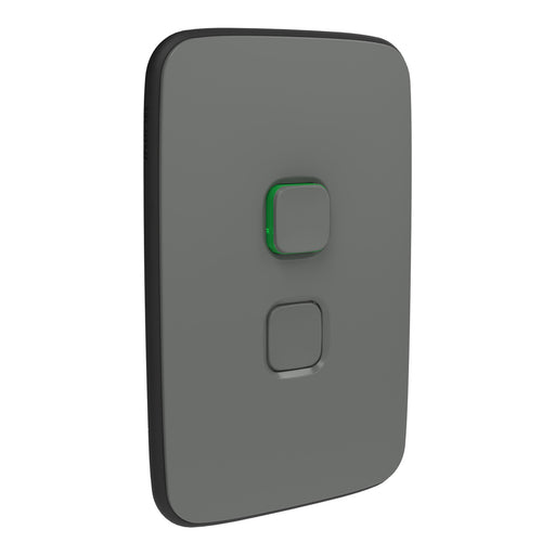 Clipsal Iconic Essence 45a Cooker Switch Cover Plate Only Ash Grey