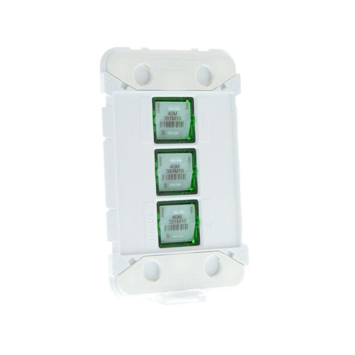 clipsal iconic 3 gang gridplate and mechanism