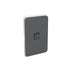 Clipsal Iconic 1 Gang Cover Plate Only Anthracite