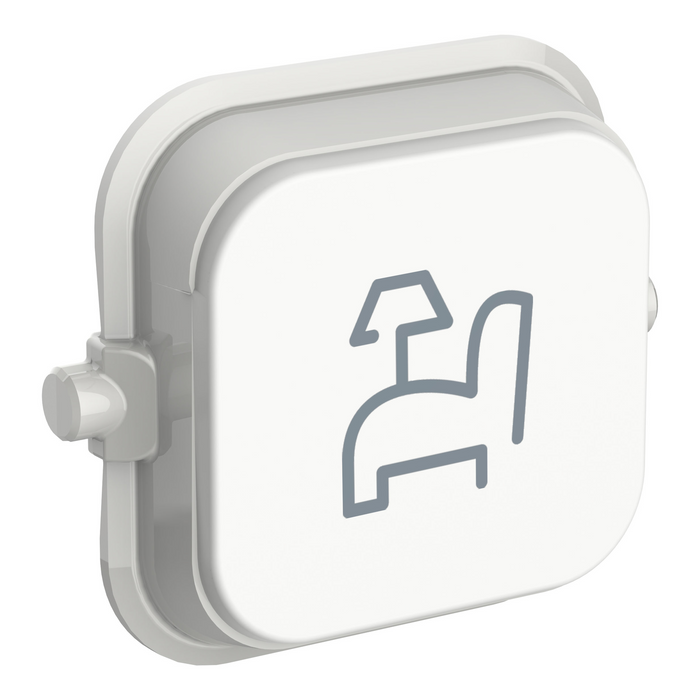 Clipsal Iconic Vivid White Pictogram Rocker Cover Lounge