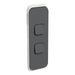 Clipsal Iconic 2 Gang Architrave Cover Plate Only Anthracite