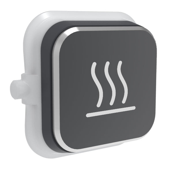 Clipsal Iconic Styl Silver Shadow Pictogram Rocker Cover, Available in 13 Styles