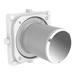 Clipsal Iconic Styl Knob Kit Rotary Off-1-Off-2 Assembly Silver
