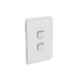 Clipsal Iconic 2 Gang Cover Plate Only Col Grey