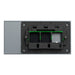 1041TUA PT  clipsal solis t 1 gang grid plate with cover frame platinum