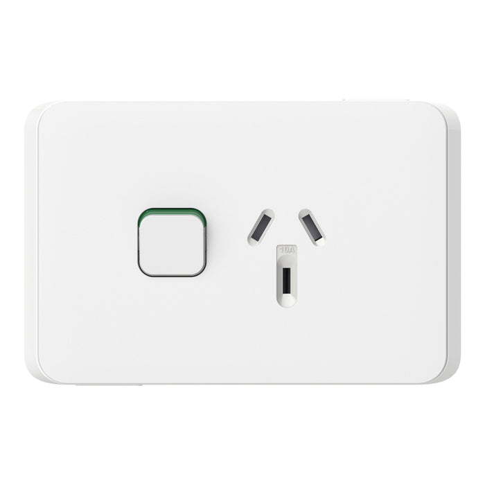 Clipsal Iconic Single Powerpoint Cover Plate Only Extra White