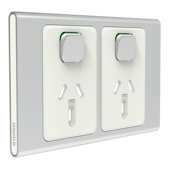 Clipsal Iconic Styl Powerpoint Cover Silver