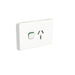 Clipsal Iconic Single Powerpoint 20a Cover Plate Only Vivid White