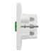 Clipsal Iconic 45a Double Pole Cooker Switch Vivid White horizontal side view
