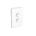 Clipsal  Iconic 2 Gang Grid & Plate AssemblyVivid White
