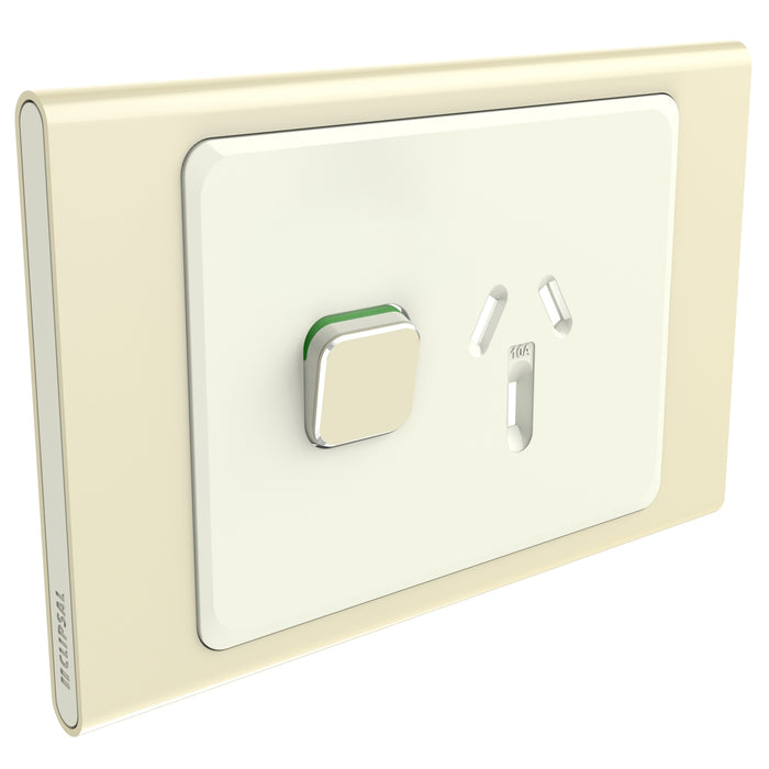 clipsal s3015c ce single socket outlet cover only crowne