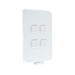 Clipsal Iconic 4 Gang Complete Switch Extra White