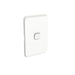 Clipsal Iconic 1 Gang Cover Plate Only Extra White