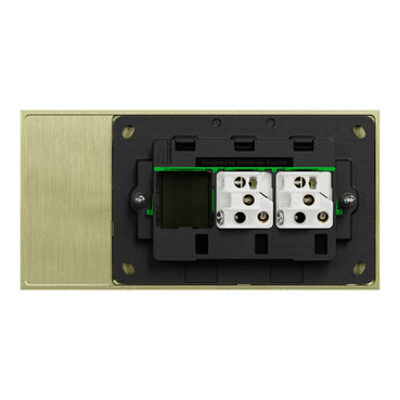 clipsal solis t 2 gang toggle switch living brass  1042TA LB