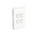 clipsal 3044v44 vw 4 gang switch 10a vertical ip44 vivid white