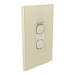 clipsal s3042c ce 2 gang switch plate skin only crowne
