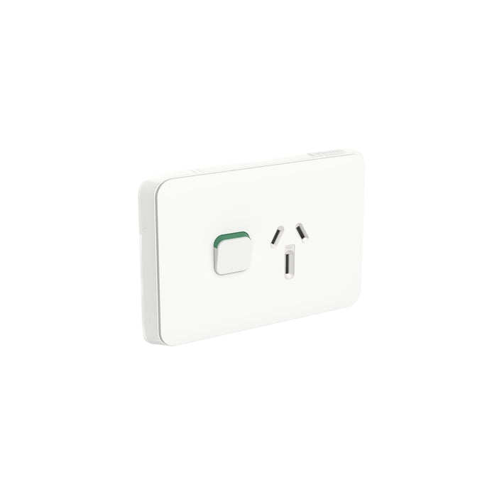 clipsal 3015 15c an single switch socket outlet 15a skin vivid white