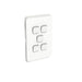 Clipsal Iconic 5 Gang Grid & Plate Assembly Vivid White