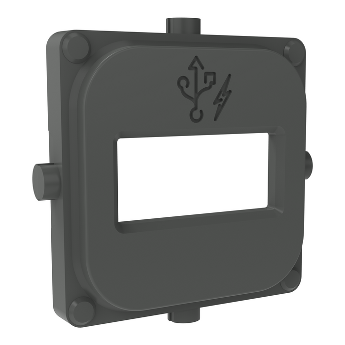 Clipsal Iconic USB Type A Cap Cover Ash Grey