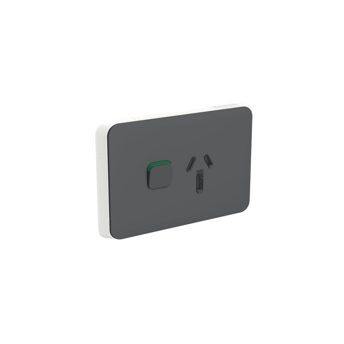 clipsal 3015 15c an single switch socket outlet 15a skin anthracite