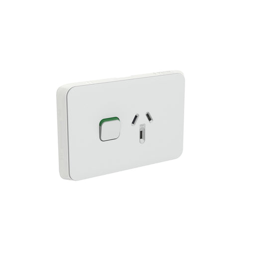 Clipsal Iconic Single Powerpoint Cover Plate Only Cool Grey
